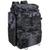 42L 11Gal Fishing Backpack Large Capacity Fishing Tackle Storage Bag With Rod Holders 16 Pocket Water-Resistant With Divider Adjustable Padded Straps For Fishing Gear Outdoor Camping Hiking