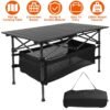 1932378888332382208.jpg 1Pc Folding Camping Table Portable Lightweight Aluminum Roll-up Picnic BBQ Desk With Carrying Bag For Outdoor Beach Backyard Party Patio Fedex Shipping