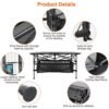 1932378890840576000.jpg 1Pc Folding Camping Table Portable Lightweight Aluminum Roll-up Picnic BBQ Desk With Carrying Bag For Outdoor Beach Backyard Party Patio Fedex Shipping