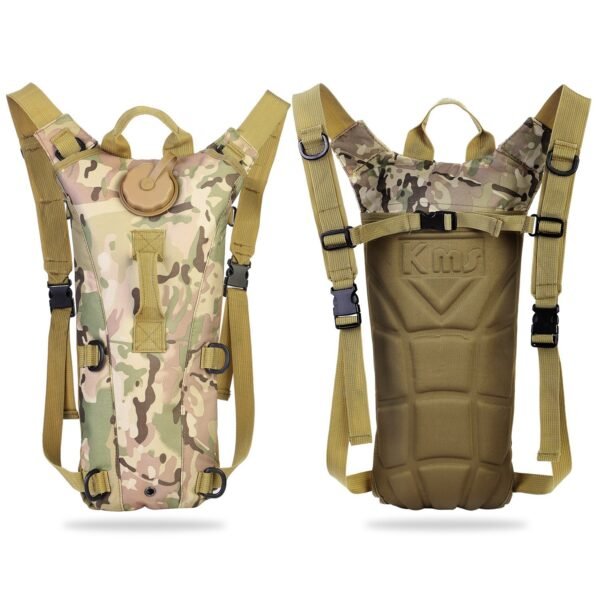 1Pc 3L Tactical Hydration Pack  Water Bladder Adjustable Water Drink Backpack For Hiking Cycling Climbing Running