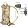1Pc 3L Tactical Hydration Pack  Water Bladder Adjustable Water Drink Backpack For Hiking Cycling Climbing Running