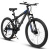 1ad2b1e5-6afe-4ceb-941f-3d4365971244.jpg A2460 24 Inch Mountain Bike With Full Suspension, 21 Speed Shifter Lever With Gear Indicator, High Carbon Steel Frame, Mechanical Disc Brakes, Unisex For Men Women Adults, Ideal For Trails.