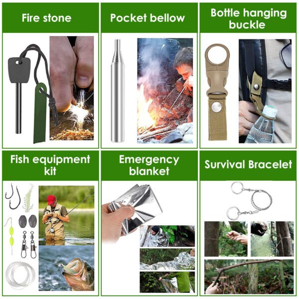 8b7e8ca2-a400-4186-bccf-7b6ff58355e9.jpg 47Pcs Emergency Survival Kit Survival EDC Gear Equipment Tool First Aid Supplies Kit Tools With Pouch For Hiking Hunting Disaster Camping Adventure