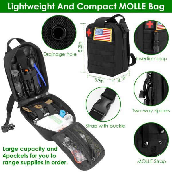 f547b0fc-e827-4a3b-af19-685695eea852.jpg 47Pcs Emergency Survival Kit Survival EDC Gear Equipment Tool First Aid Supplies Kit Tools With Pouch For Hiking Hunting Disaster Camping Adventure